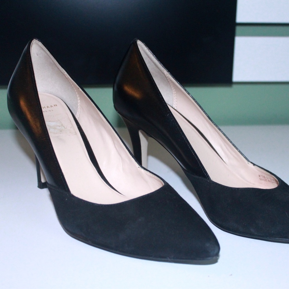 Cole Haan Split Suede and Leather Pump